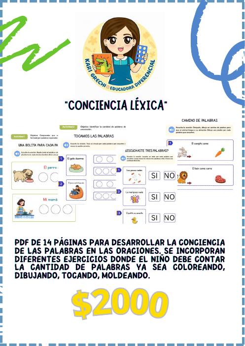 Ficha del catálogo: Conciencia léxica
