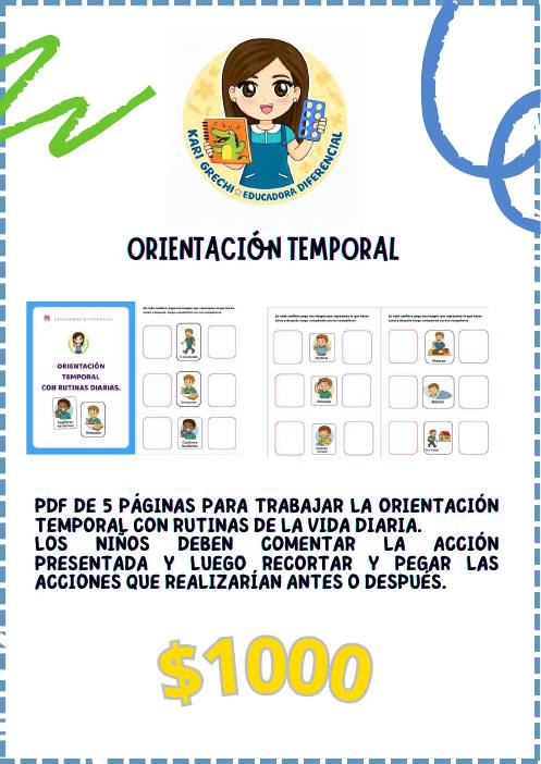 Ficha del catálogo: Orientación temporal