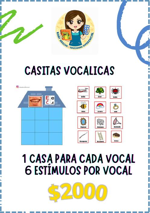 Ficha del catálogo: Casitas vocálicas