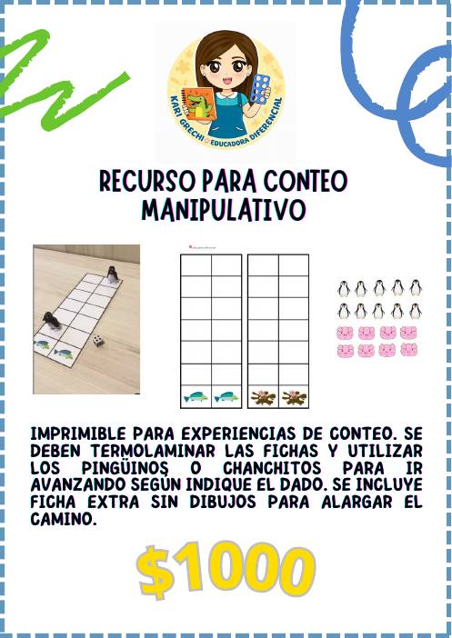 Ficha del catálogo: Recurso para conteo manipulativo
