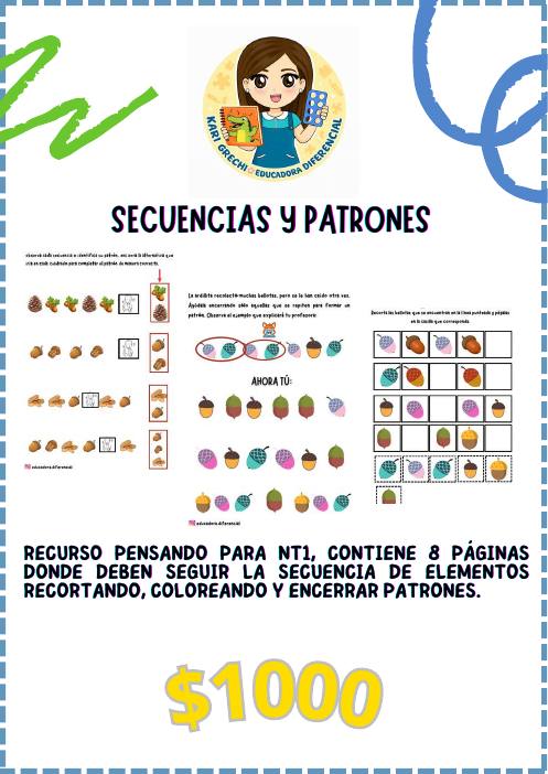 Ficha del catálogo: Secuencias y patrones