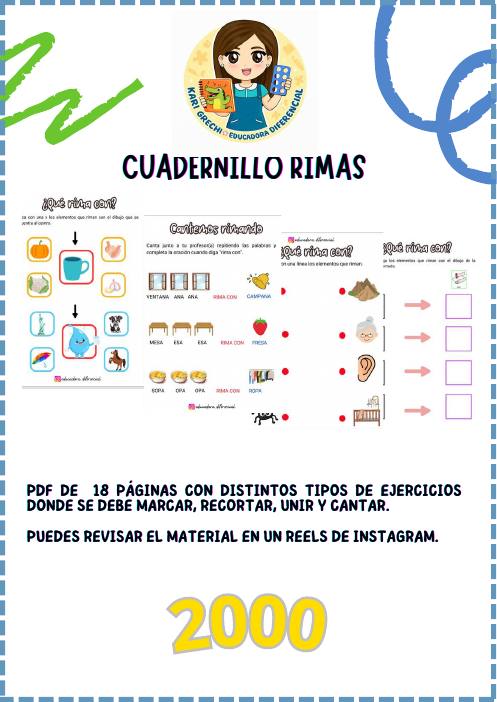 Ficha del catálogo: Cuadernillo rimas